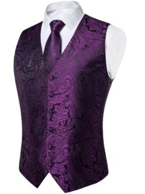 NWT Men’s Silk Suit Vest - Waistcoat
